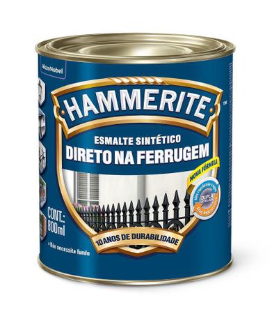 Esmalte Sintético Hammerite Direto na Ferrugem Marrom 800ml - CORAL Menor preço em Esmalte Sintético Hammerite Direto na Ferrugem Marrom 800ml - CORAL