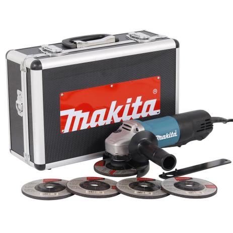 Esmerilhadeira Angular 115mm 720 Watts com Maleta GA4534KX Makita Menor preço em Esmerilhadeira Angular 115mm 720 Watts com Maleta GA4534KX Makita