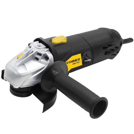 Esmerilhadeira angular 4.1/2" 710 watts - GYEM7101 - Hammer Menor preço em Esmerilhadeira angular 4.1/2" 710 watts - GYEM7101 - Hammer