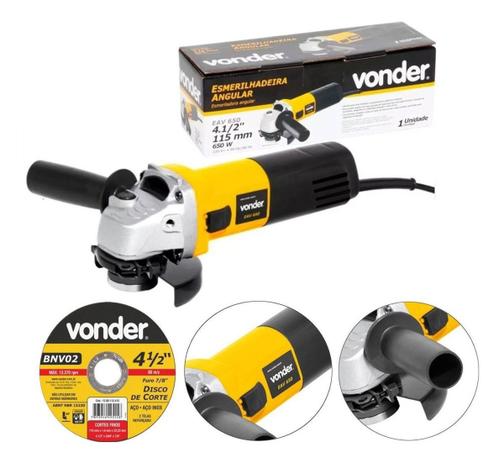 Esmerilhadeira Angular 4.1/2 EAV650 220v Vonder Menor preço em Esmerilhadeira Angular 4.1/2 EAV650 220v Vonder