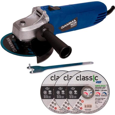 Esmerilhadeira Angular 4.1/2 POL 500W GH1401/BR GAMMA + Kit Discos é boa?