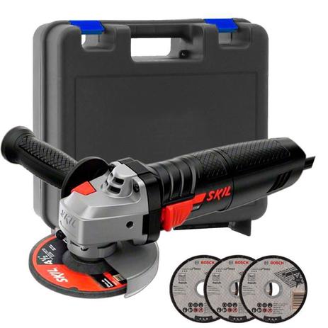 Esmerilhadeira Angular 4.1/2 POL 700W 9002 SKIL c/ Maleta e 3 Discos de Corte BOSCH é boa?