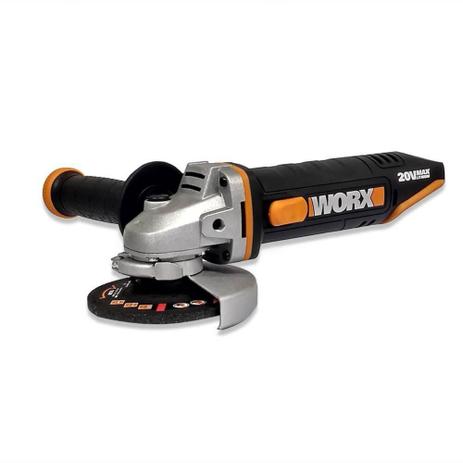 Esmerilhadeira Angular 4.1/2 Pol Worx 20v WX800.9 S/Bateria e S/Carregador - Worx Ferramentas Menor preço em Esmerilhadeira Angular 4.1/2 Pol Worx 20v WX800.9 S/Bateria e S/Carregador - Worx Ferramentas