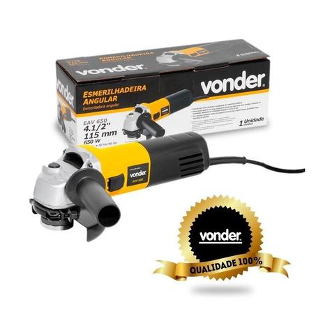 Esmerilhadeira Angular Lixadeira Vonder Eav650 4 1/2 Pol Menor preço em Esmerilhadeira Angular Lixadeira Vonder Eav650 4 1/2 Pol