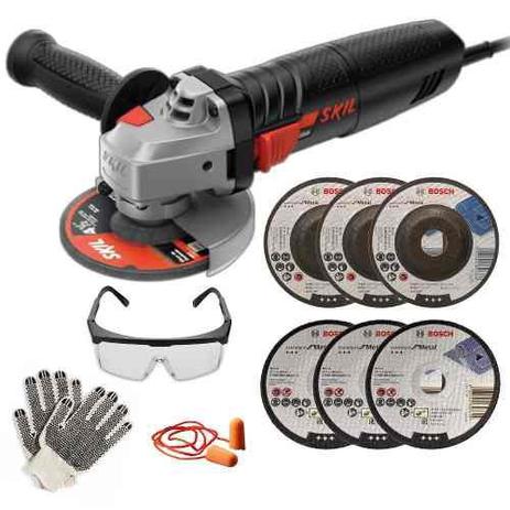 Esmerilhadeira Angular Skil 9002 700w 127v 03 Discos Bosch e Kit EPI é boa?
