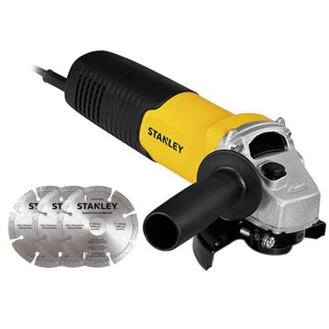 Esmerilhadeira Angular Stanley Stgs7115K3 710W + 3 Discos Menor preço em Esmerilhadeira Angular Stanley Stgs7115K3 710W + 3 Discos