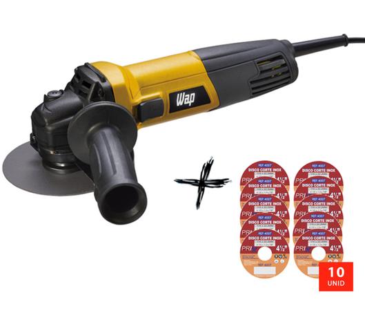 Esmerilhadeira Angular Wap EEA 710 com Disco de Corte 110V Menor preço em Esmerilhadeira Angular Wap EEA 710 com Disco de Corte 110V