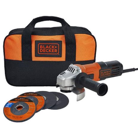 Esmerilhadeira De 4-1/2 (115mm) 650w 127v Com 2 Discos De Corte, 2 Discos De Desbaste E Bolsa Black Decker Menor preço em Esmerilhadeira De 4-1/2 (115mm) 650w 127v Com 2 Discos De Corte, 2 Discos De Desbaste E Bolsa Black Decker