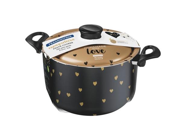 Espagueteira 22cm 6 0l my lovely misto aluminio com rev antiaderente e poliester tramontina Menor preço em Espagueteira 22cm 6 0l my lovely misto aluminio com rev antiaderente e poliester tramontina