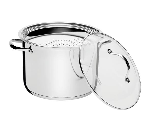 Espagueteira Aço Inox Com Fundo Triplo Ø 24cm Tramontina 62757/243 - Tramontina farroupilha Menor preço em Espagueteira Aço Inox Com Fundo Triplo Ø 24cm Tramontina 62757/243 - Tramontina farroupilha