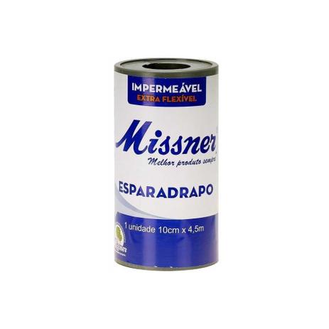 Esparadrapo Impermeável Missner 10cmX4,5m - Branco Menor preço em Esparadrapo Impermeável Missner 10cmX4,5m - Branco