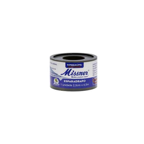 Esparadrapo Impermeável Missner 2,5cmX4,5m - Branco Menor preço em Esparadrapo Impermeável Missner 2,5cmX4,5m - Branco