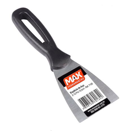 Espátula de Aço 6cm Cabo Plástico Max Menor preço em Espátula de Aço 6cm Cabo Plástico Max