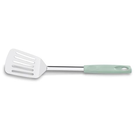 Espátula Perfurada Aço Inox com Cabo Polipropileno 33x8cm Menta 2229/307 - Brinox Menor preço em Espátula Perfurada Aço Inox com Cabo Polipropileno 33x8cm Menta 2229/307 - Brinox