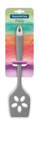 Espátula Perfurada Cinza Nylon e Silicone Matiz Tramontina 63818391 Menor preço em Espátula Perfurada Cinza Nylon e Silicone Matiz Tramontina 63818391