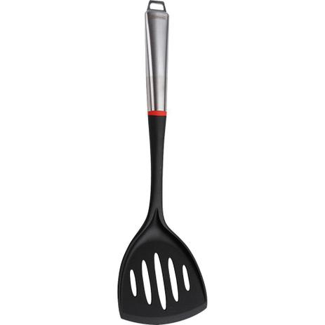 Espátula Perfurada Nylon com Cabo Inox Moderne Tramontina Menor preço em Espátula Perfurada Nylon com Cabo Inox Moderne Tramontina