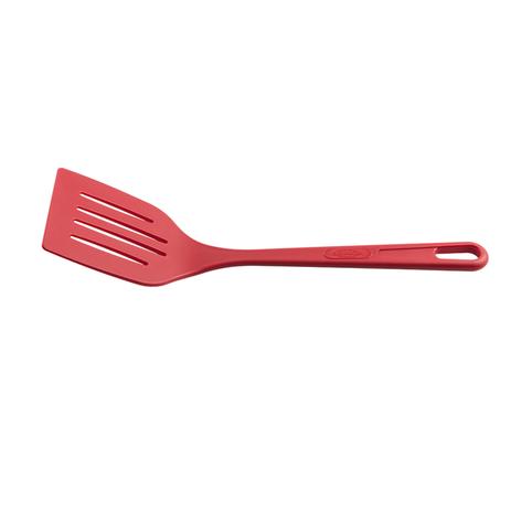 Espátula Perfurada Nylon Vermelho - Brinox Menor preço em Espátula Perfurada Nylon Vermelho - Brinox