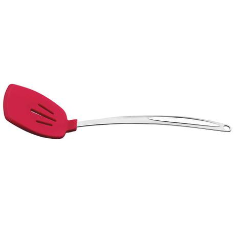Espátula Perfurada Silicone Vermelha Brinox Menor preço em Espátula Perfurada Silicone Vermelha Brinox