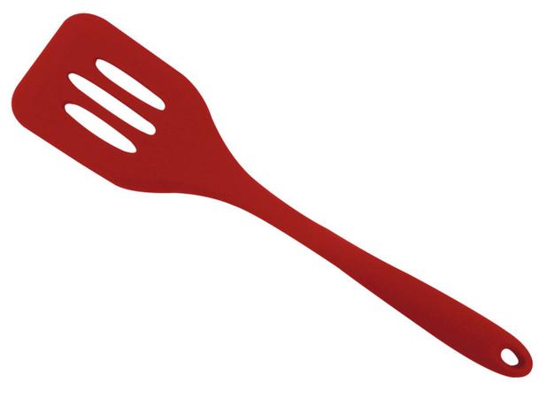 Espátula Vazada de Silicone - Vermelha - Mimo ltda Menor preço em Espátula Vazada de Silicone - Vermelha - Mimo ltda
