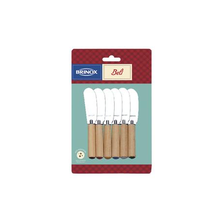 Espátulas p/manteiga/patê 6 pçs beli mad Cód. 6732  - Brinox metelúrgica ltda é boa?