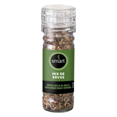 Especiarias Mix De Ervas Com Moedor - Smart - 65g - Pure Menor preço em Especiarias Mix De Ervas Com Moedor - Smart - 65g - Pure