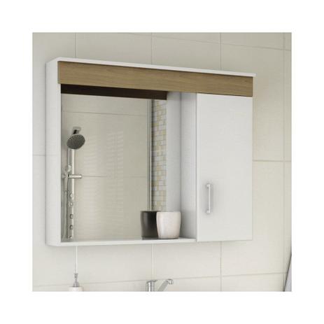 Espelheira Para Banheiro Madri 80x60 - MGM Menor preço em Espelheira Para Banheiro Madri 80x60 - MGM