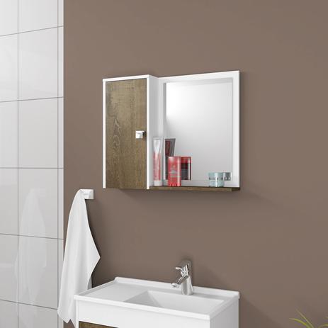 Espelheira Para Banheiro Móveis Bechara Gênova Branco E Madeira é ruim? Espelheira Para Banheiro Móveis Bechara Gênova Branco E Madeira é boa?