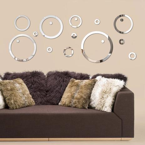 Espelho Acrílico Decorativo Círculos - Viniko Menor preço em Espelho Acrílico Decorativo Círculos - Viniko