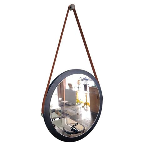 espelho adnet redondo decorativo banheiro para sala para quarto de parede retro 38 cm preto e marrom - Houseria é ruim? espelho adnet redondo decorativo banheiro para sala para quarto de parede retro 38 cm preto e marrom - Houseria é boa?
