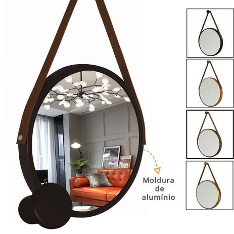 Espelho Adnet Reduna Moldura Alumínio 40cm + Suporte é boa?