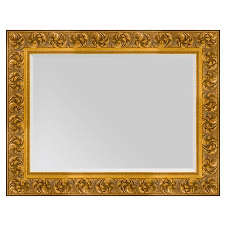 Espelho com Moldura na cor Dourado Envelhecido com Bisotê 120x90cm - Decore pronto Menor preço em Espelho com Moldura na cor Dourado Envelhecido com Bisotê 120x90cm - Decore pronto