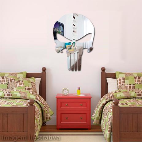 Espelho de Acrílico Decorativo Caveira - Viniko Menor preço em Espelho de Acrílico Decorativo Caveira - Viniko