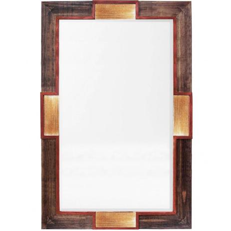 Espelho Decorativo com Moldura Rústica e Detalhes Dourados - Decore pronto Menor preço em Espelho Decorativo com Moldura Rústica e Detalhes Dourados - Decore pronto