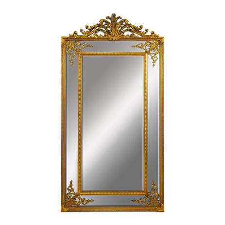 Espelho Decorativo Dourado em Resina Retangular - Prime home decor Menor preço em Espelho Decorativo Dourado em Resina Retangular - Prime home decor