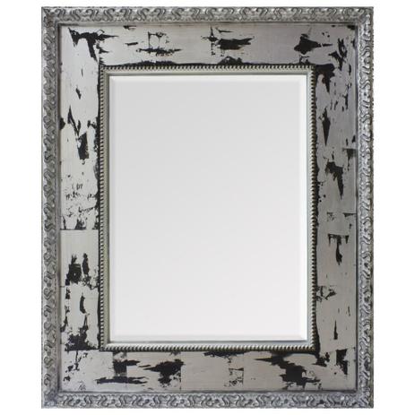 Espelho Decorativo Prata com Moldura Rustica de Madeira com Bisotê 98x118cm - Decore pronto Menor preço em Espelho Decorativo Prata com Moldura Rustica de Madeira com Bisotê 98x118cm - Decore pronto