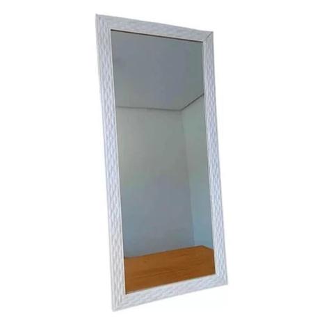 Espelho Emoldurado Decorativo Retangular Luxo Branco 40X88 - Capricho Menor preço em Espelho Emoldurado Decorativo Retangular Luxo Branco 40X88 - Capricho