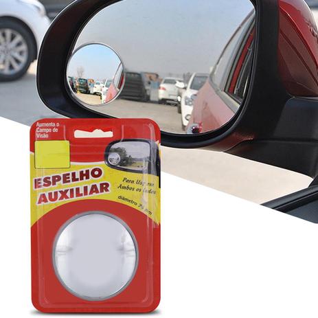 Espelho Retrovisor Auxiliar Convexo Ponto Cego Universal 75mm Cinza Acabamento Perfeito - Serauto Menor preço em Espelho Retrovisor Auxiliar Convexo Ponto Cego Universal 75mm Cinza Acabamento Perfeito - Serauto