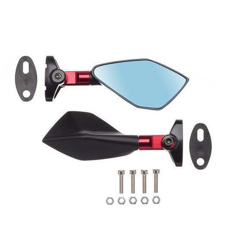 Espelho Retrovisor Lawson Par Acute Sport Preto Com Haste Vermelha Menor preço em Espelho Retrovisor Lawson Par Acute Sport Preto Com Haste Vermelha