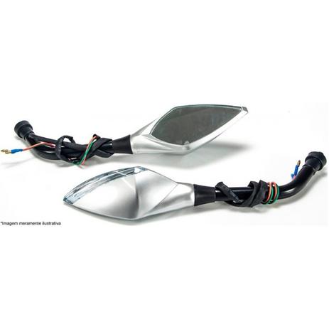Espelho Retrovisor Sport Com Leds Prata (Par) Universal Bering Menor preço em Espelho Retrovisor Sport Com Leds Prata (Par) Universal Bering
