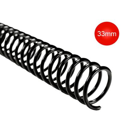 Espiral Plástico Preto 33mm PCT C/27 UN - Poliplast Menor preço em Espiral Plástico Preto 33mm PCT C/27 UN - Poliplast