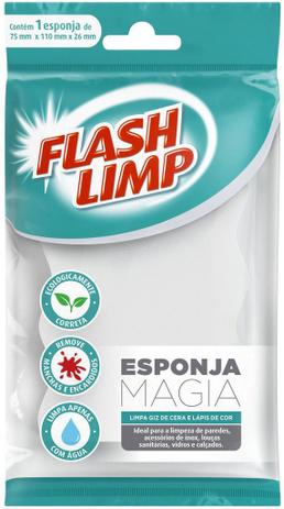 Esponja Mágica Bucha Tira Manchas Encardidos Limpeza Casa Esfregão Melamina Limpa Giz Lápis Paredes Inox Flashlimp é boa?