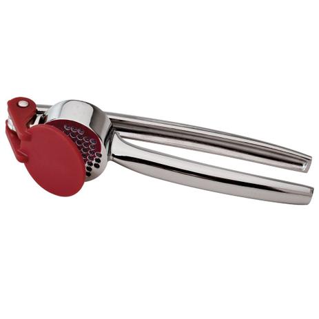 Espremedor De Alho Vermelho Aço Inox Dolce Vita - Euro home é ruim? Espremedor De Alho Vermelho Aço Inox Dolce Vita - Euro home é boa?