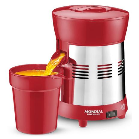 Espremedor de frutas 250 watts Turbo RED - E-24 - Mondial Menor preço em Espremedor de frutas 250 watts Turbo RED - E-24 - Mondial