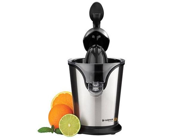 Espremedor de Frutas Cadence Citro Plus Elétrico - 85W Automático Preto e Prata