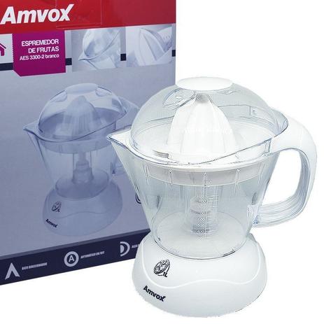 Espremedor de Frutas Elétrico 110V Laranja Limão 30W 1 Litro Branco Amvox AES 3300 Menor preço em Espremedor de Frutas Elétrico 110V Laranja Limão 30W 1 Litro Branco Amvox AES 3300