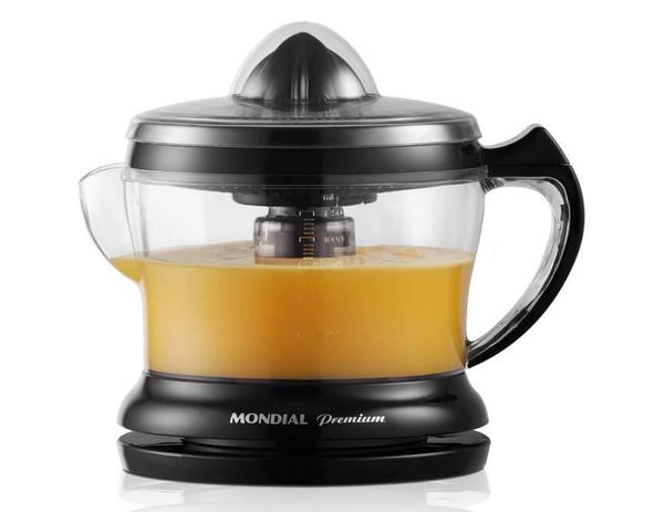 Espremedor de Frutas Mondial Premium E-02, Preto, 1.25 Litros, 110V Menor preço em Espremedor de Frutas Mondial Premium E-02, Preto, 1.25 Litros, 110V