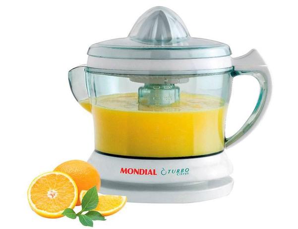 Espremedor de Frutas Mondial Turbo Citrus E-01, Branco, 1.25 L, 110V Menor preço em Espremedor de Frutas Mondial Turbo Citrus E-01, Branco, 1.25 L, 110V