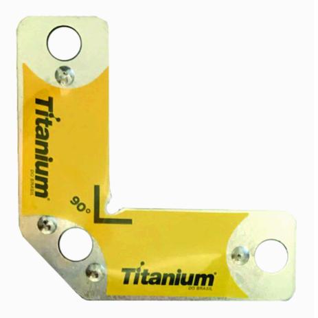 Esquadro Magnético Titanium do Brasil Amarelo Menor preço em Esquadro Magnético Titanium do Brasil Amarelo