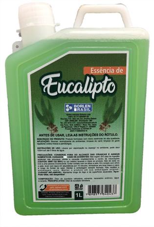 Essência Eucalipto Concentrado Para Sauna Galão De 1,0 Litro - Borlen brasil Menor preço em Essência Eucalipto Concentrado Para Sauna Galão De 1,0 Litro - Borlen brasil