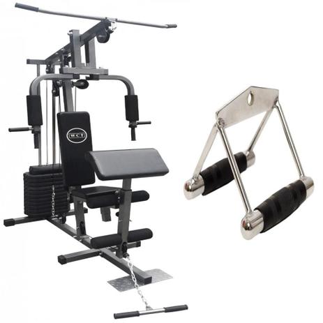 Estação De Musculação Com 80kg Aparelho Ginástica Academia + puxador - WCT Fitness 1001103 é boa?